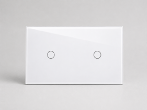 Interruptor Inteligente Touch 2 botones Blanco