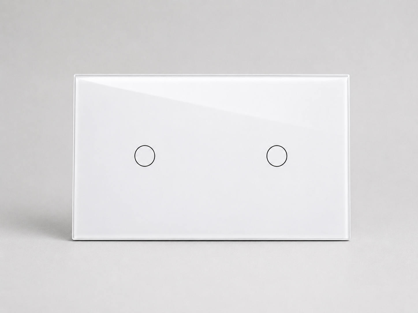 Interruptor Inteligente Touch 2 botones Blanco