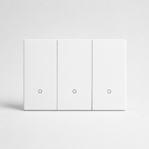 Interruptor Inteligente Volta 3 botones Vidrio Blanco