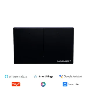 Interruptor Inteligente Button 2 botones Negro