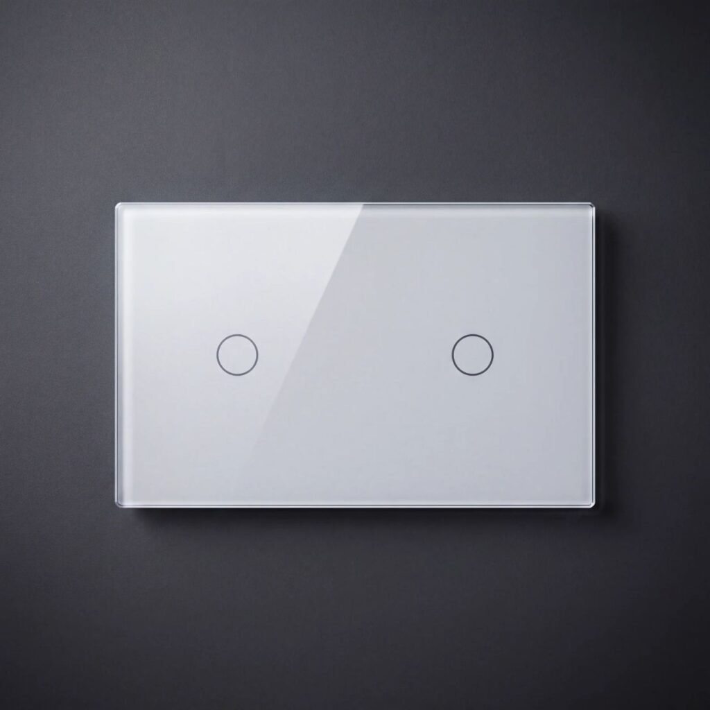 Interruptor Inteligente Touch 2 botones Blanco
