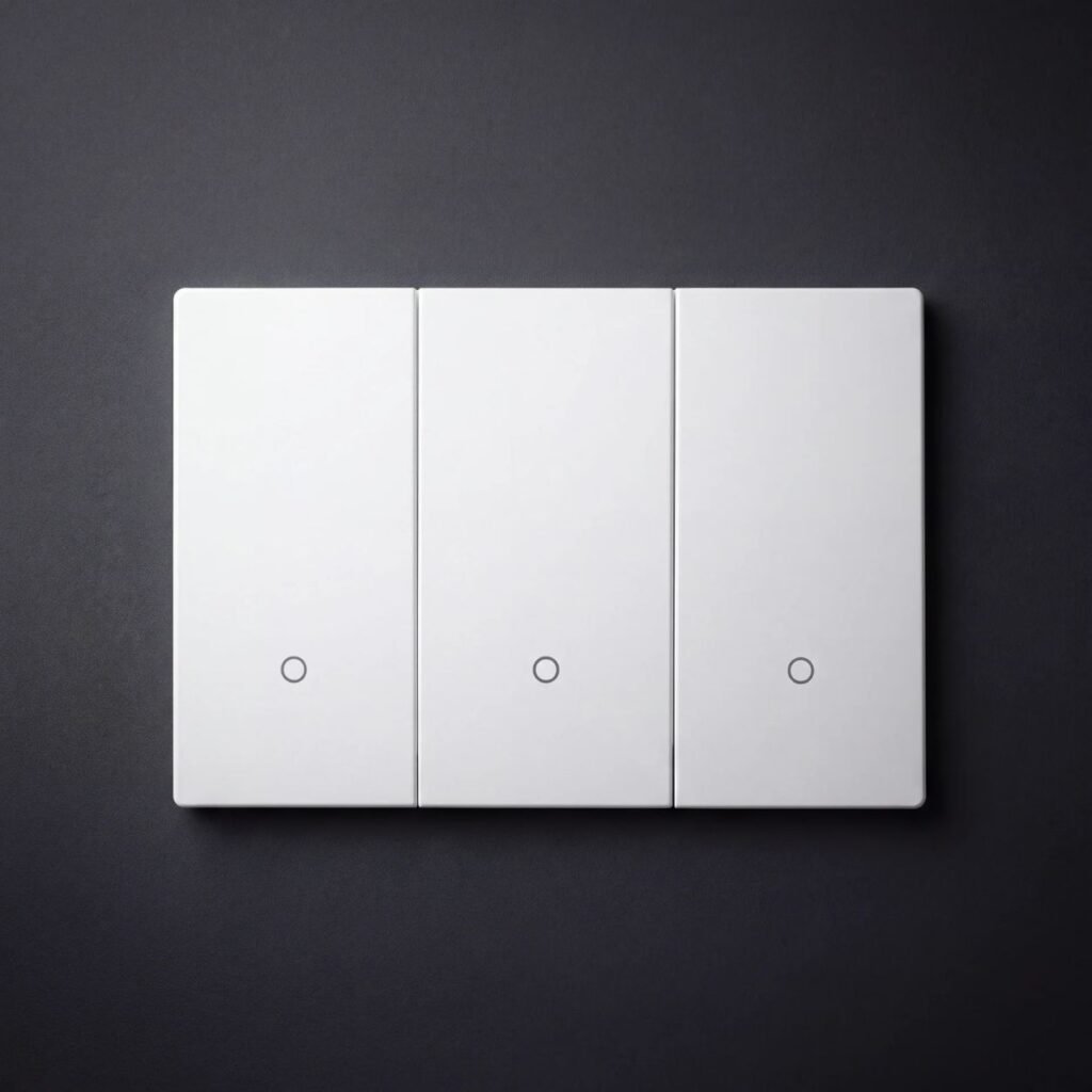 Interruptor Inteligente Volta 3 botones Vidrio Blanco