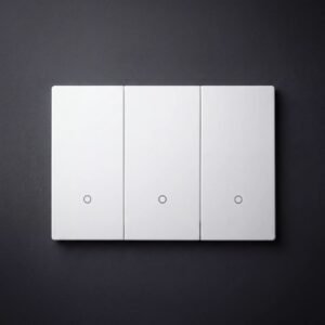 Interruptor Inteligente Volta 3 botones Vidrio Blanco