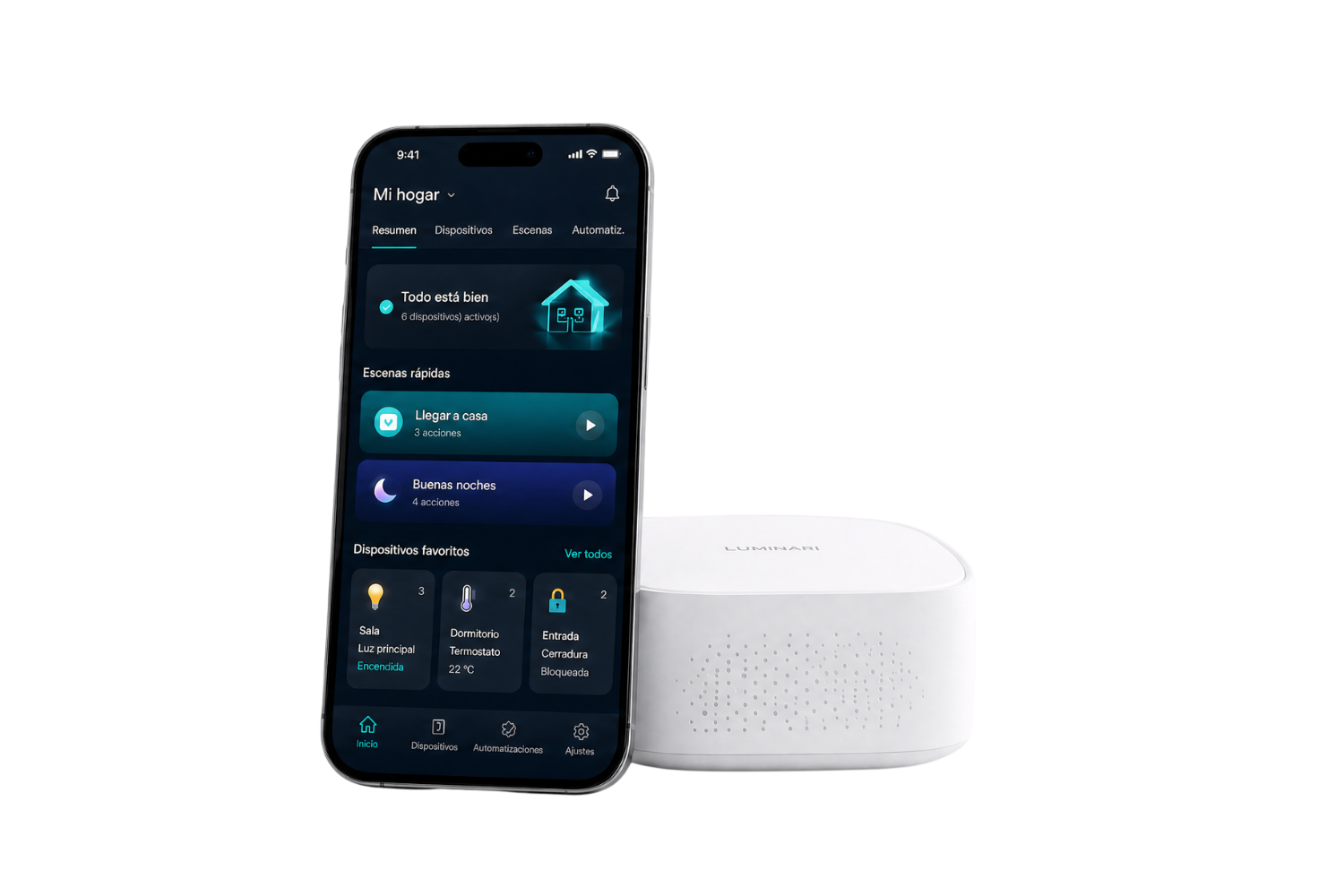 Luminari App Interface Grande